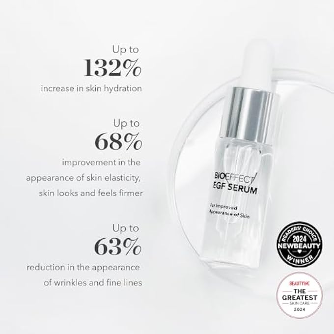 Bioeffect EGF SERUM WITH HYALURONIC ACID AND BARLEY GROWTH FACTOR, BEST REJUVENATING FACIAL TREATMENT FIGHTS WRINKLES, HYDRATING, FIRMING, ANTI-AGING SKINCARE FOR FACE & NECK, OIL-FREE - Image 2